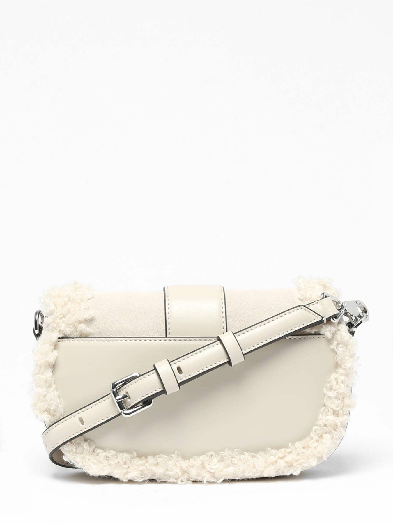 Sacs bandouli re Karl Lagerfeld K saddle SADDLE SHEARLING BAG sur