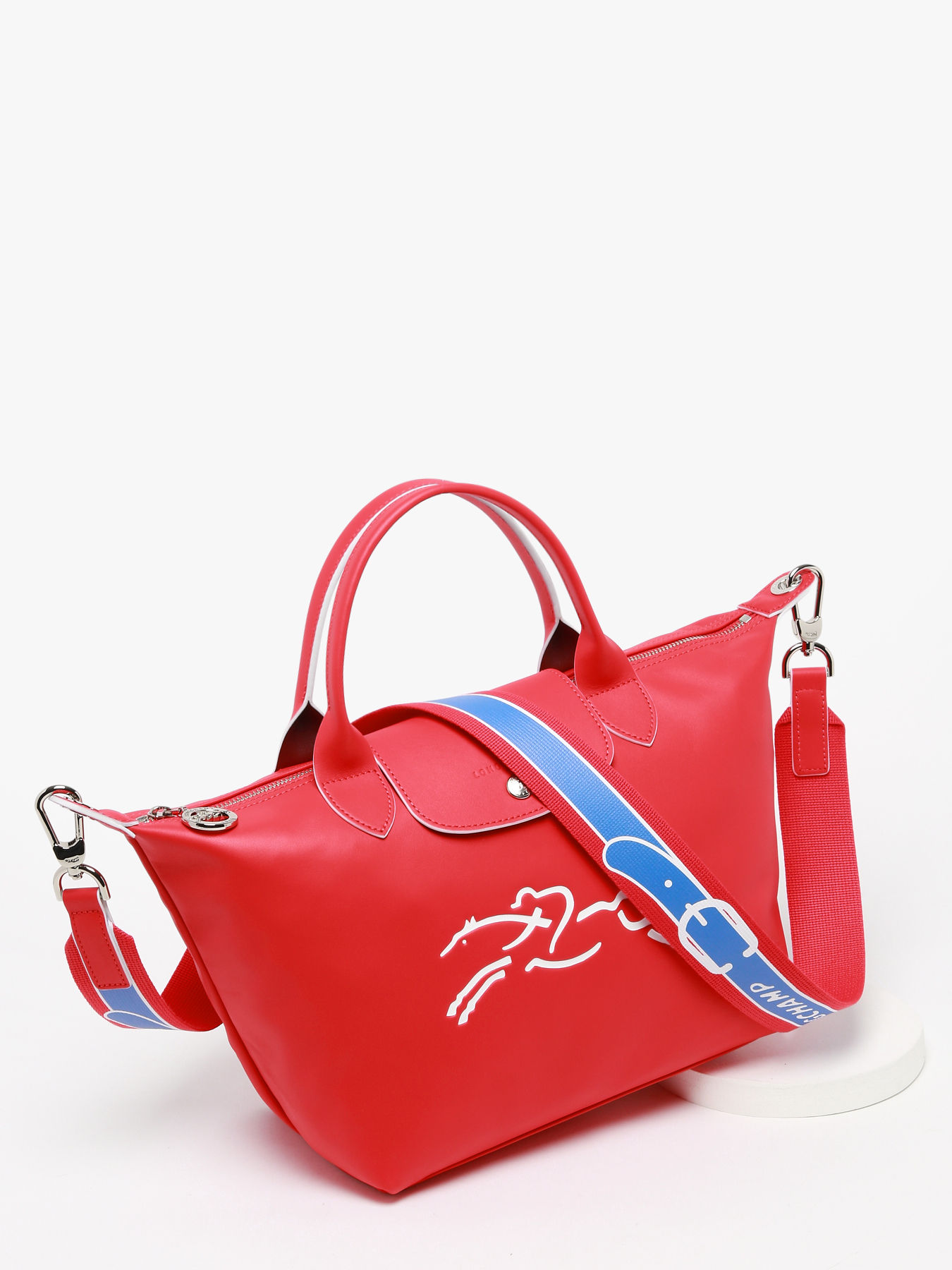Sac à main rouge longchamp deals