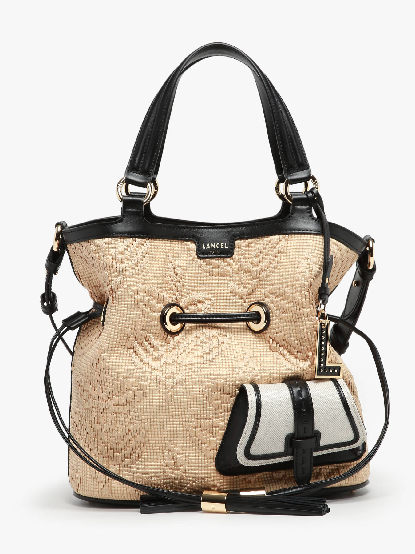 Sacs ?� main Lancel Premier flirt PF RAPHIA FLEURS sur edisac.be