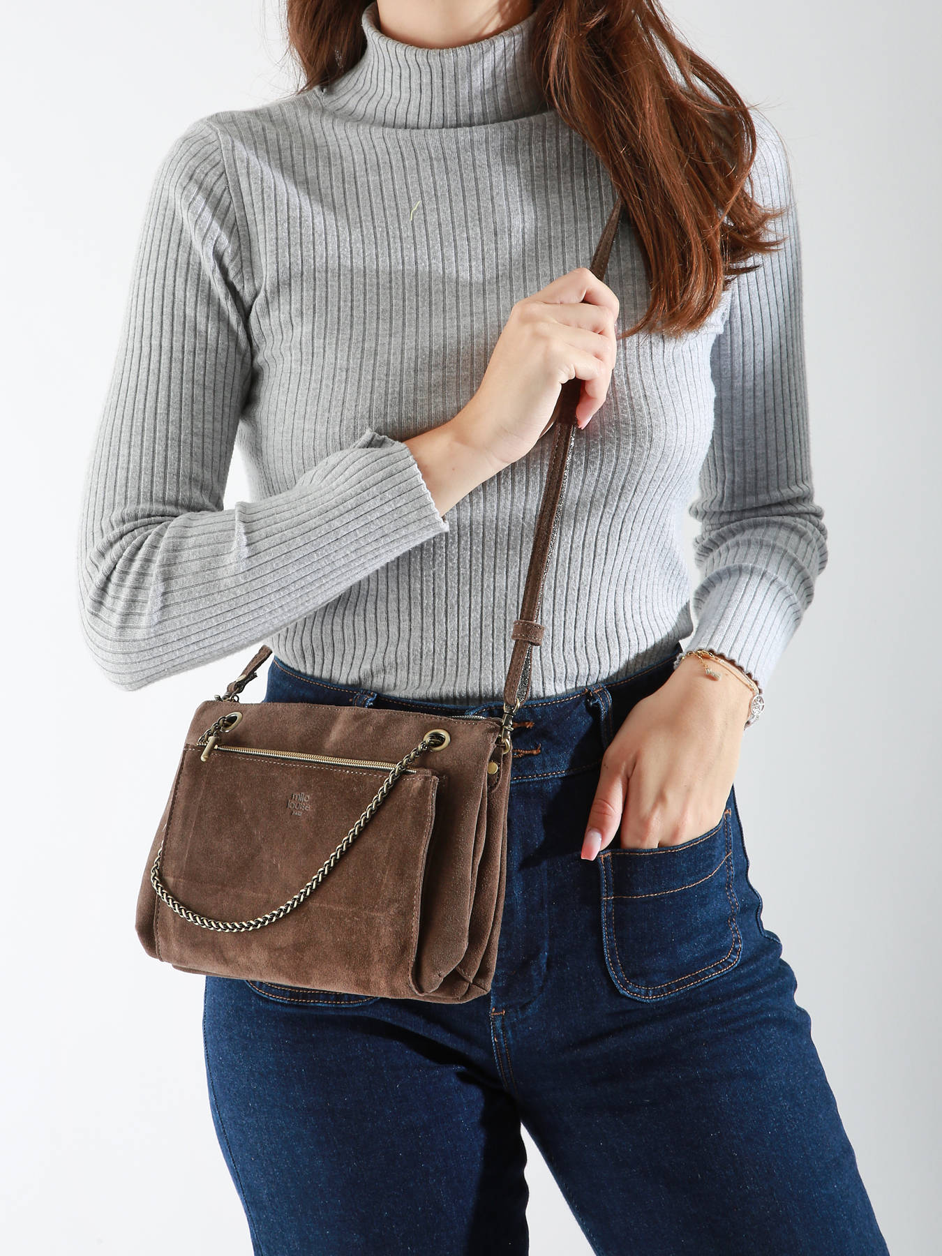 Sac bandouliere Vintage cuir MILA LOUISE