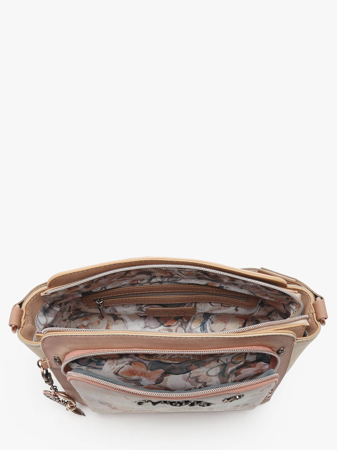 Sac Bandoulière Anekke Memories M Multicolore Beige Taupe - Neuf étiqueté