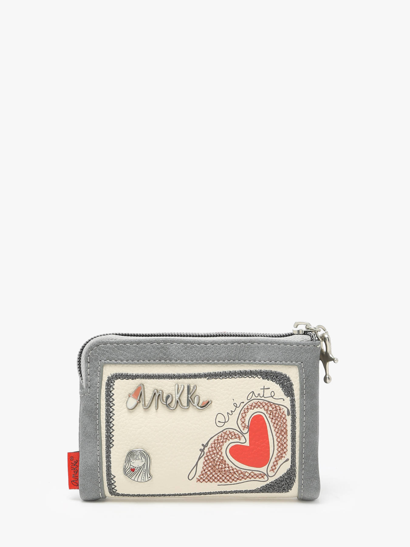 Porte-monnaie Simple Anekke Memories - Beige - Dimensions 12x9x3 Cm - Polyester - Neuf Avec étiquettes