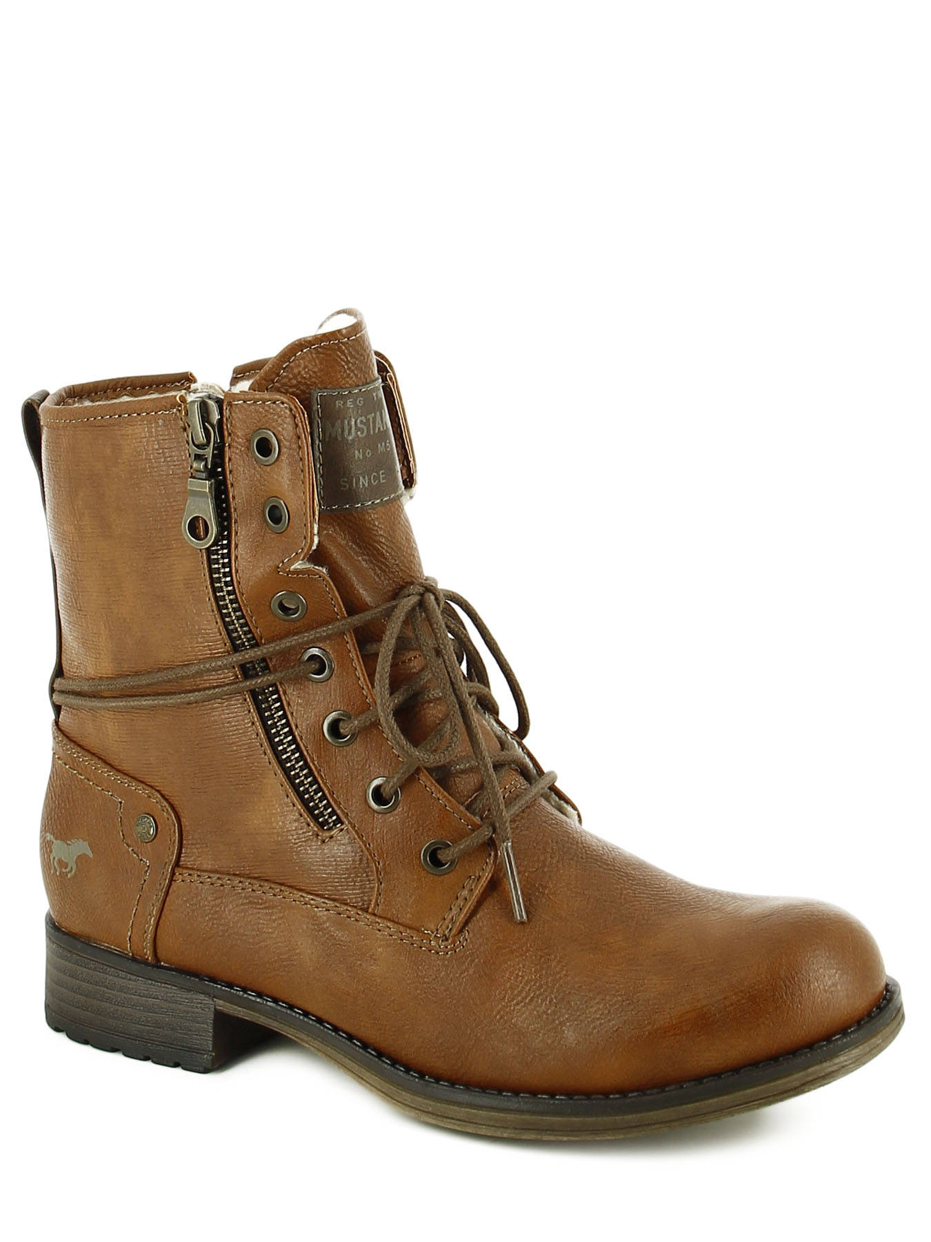 bottines mustang blanches