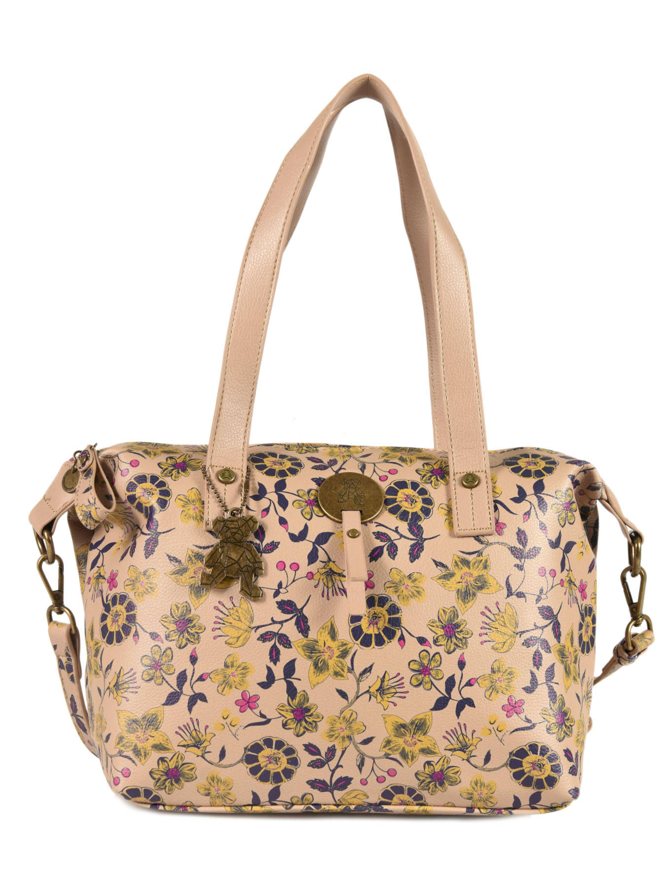 Floral Lulu Shopping Floral Sac Castagnette Sac Shopping rhtQdsCx