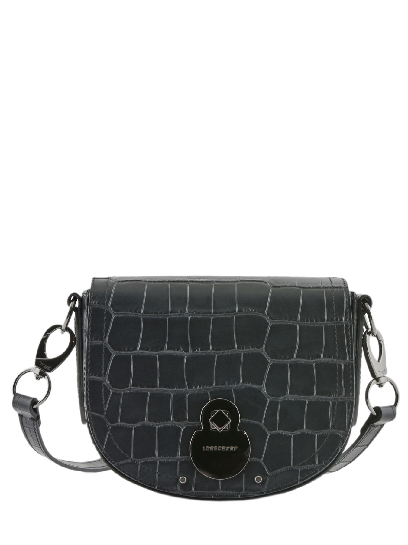 Sac port?� travers Longchamp Cavalcade croco 1395HND sur edisac.be