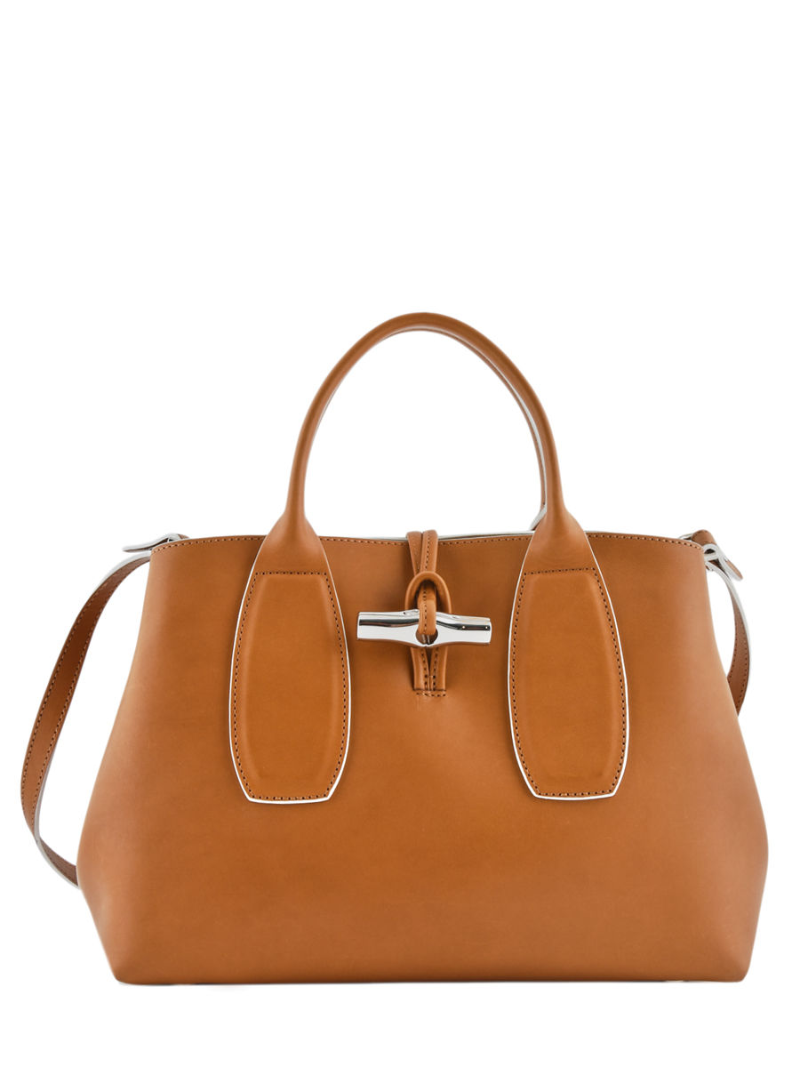 Sac porté main M Roseau Luxe cuir LONGCHAMP Sac porté main M Roseau Luxe cuir LONGCHAMP