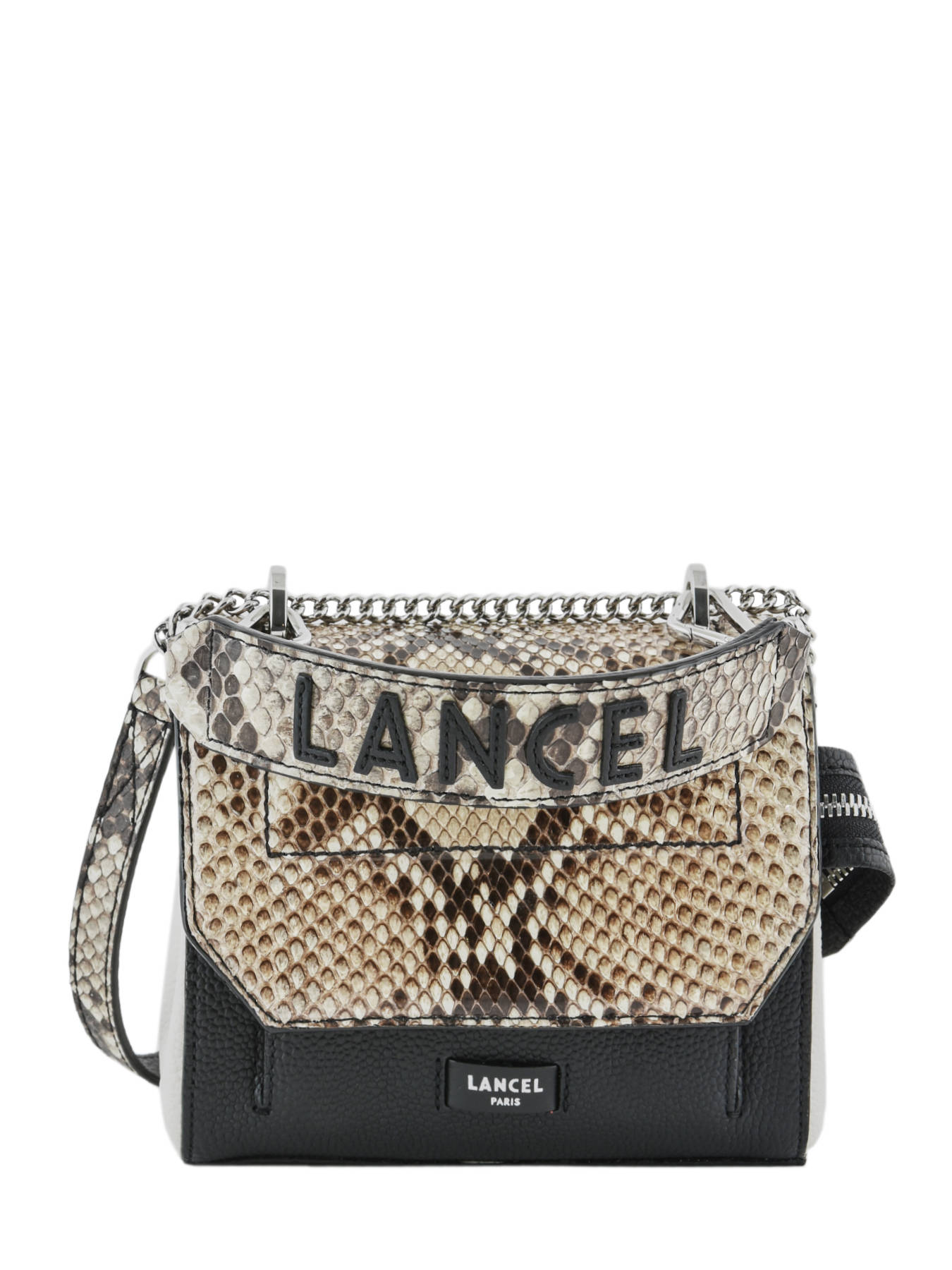 Sac Bandoulière Rabat M Ninon en Cuir Croco - Lancel