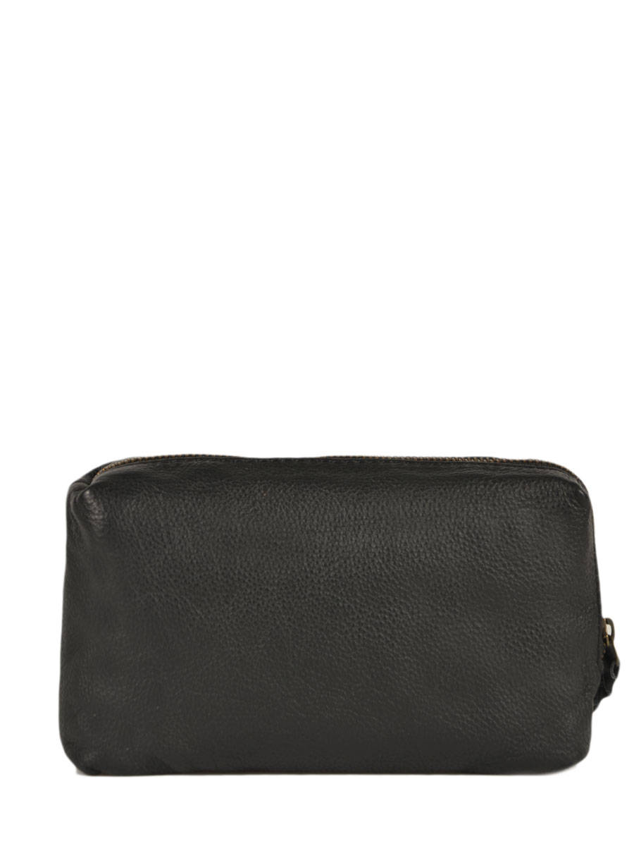 Adèle Noir - pochette cuir femme Noir