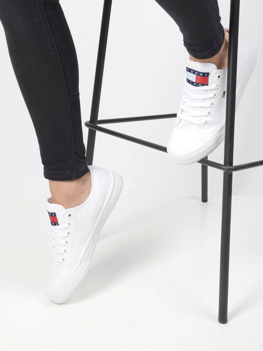 Tommy Hilfiger Zwarte Hoge Sneaker Bootie Sneaker - Schoenen.nl