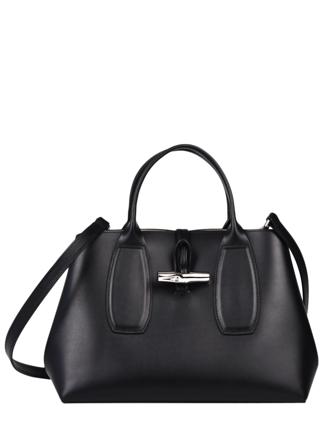 Sac trapèze Roseau Box cuir LONGCHAMP Sac trapèze Roseau Box cuir LONGCHAMP