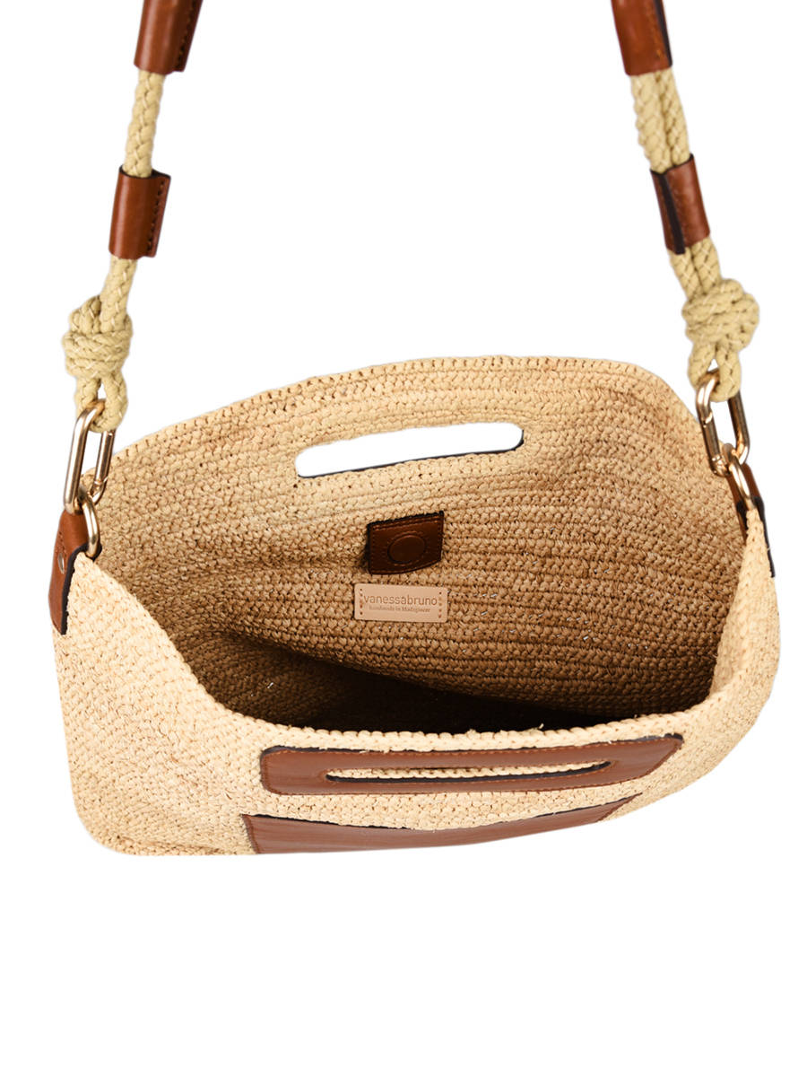 sac raphia et cuir