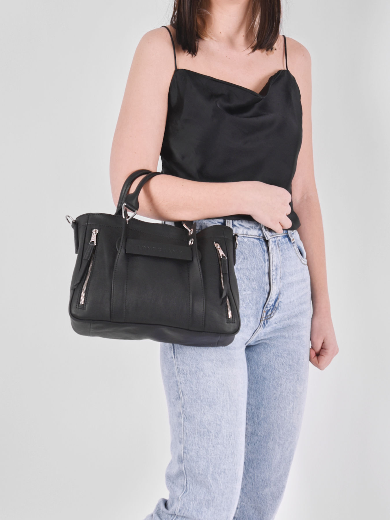 Sac porté main S Longchamp 3D cuir LONGCHAMP Sac porté main S Longchamp 3D cuir LONGCHAMP