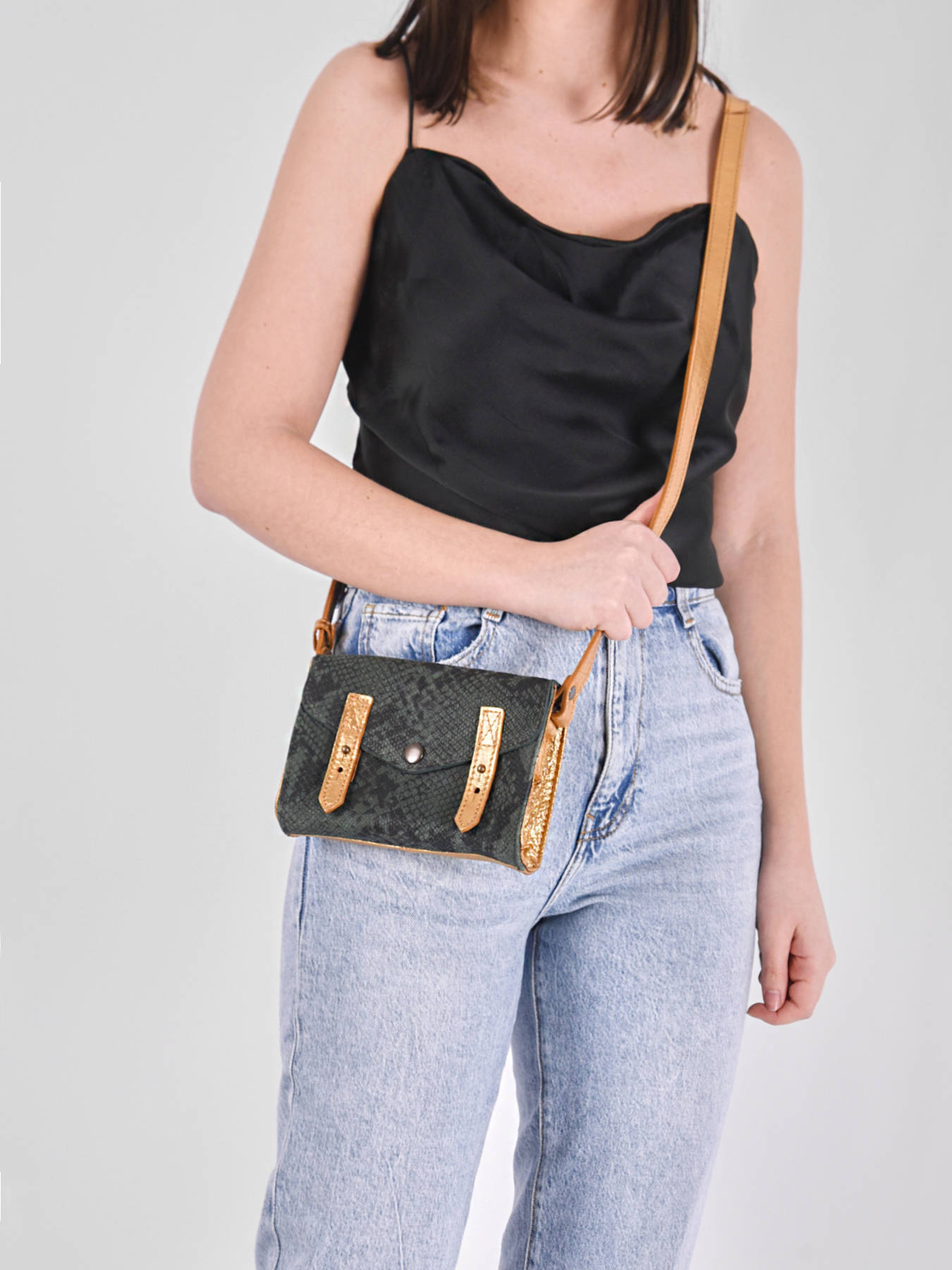 sac bandoulière python