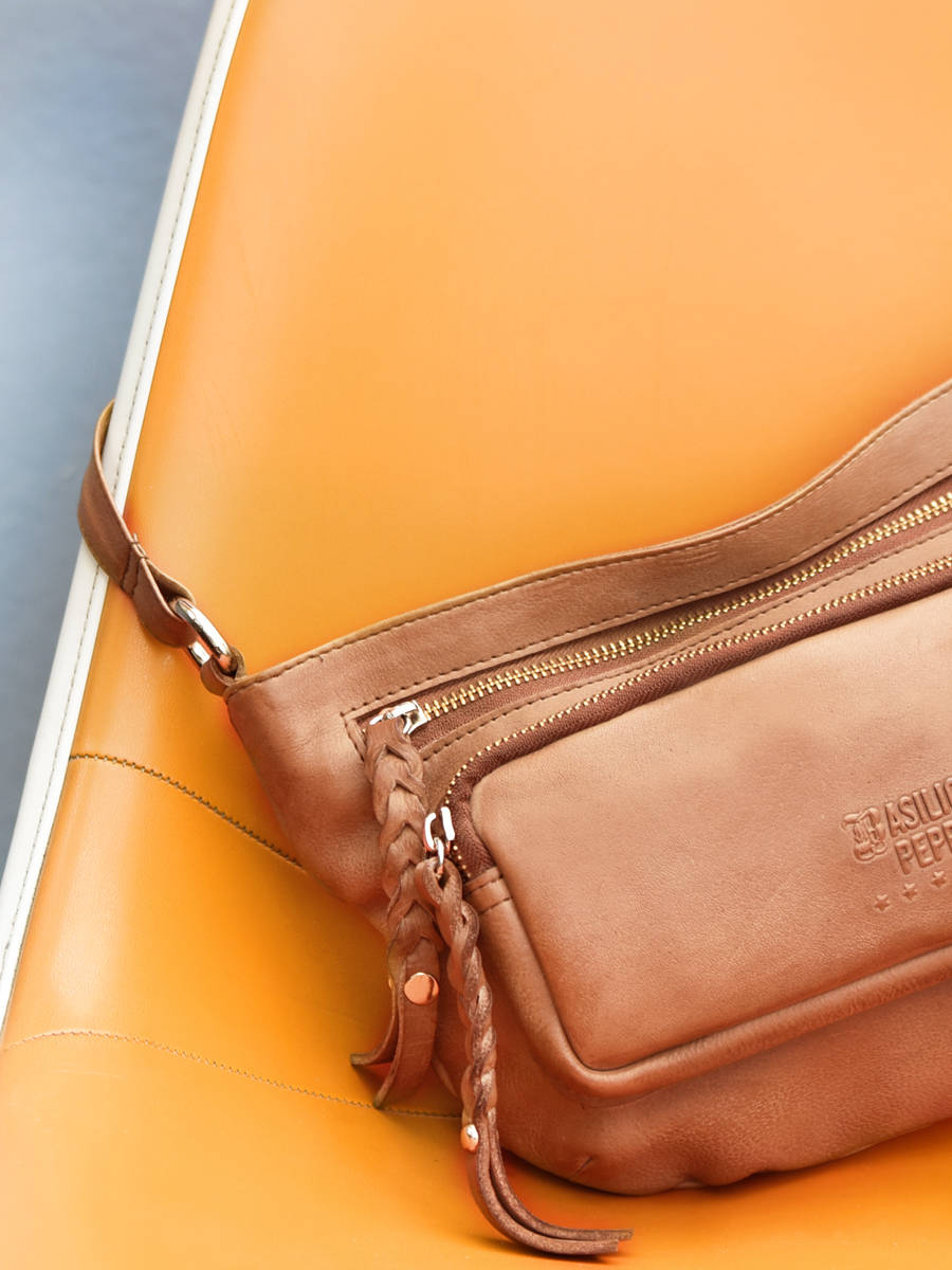 sac bandoulière femme marron