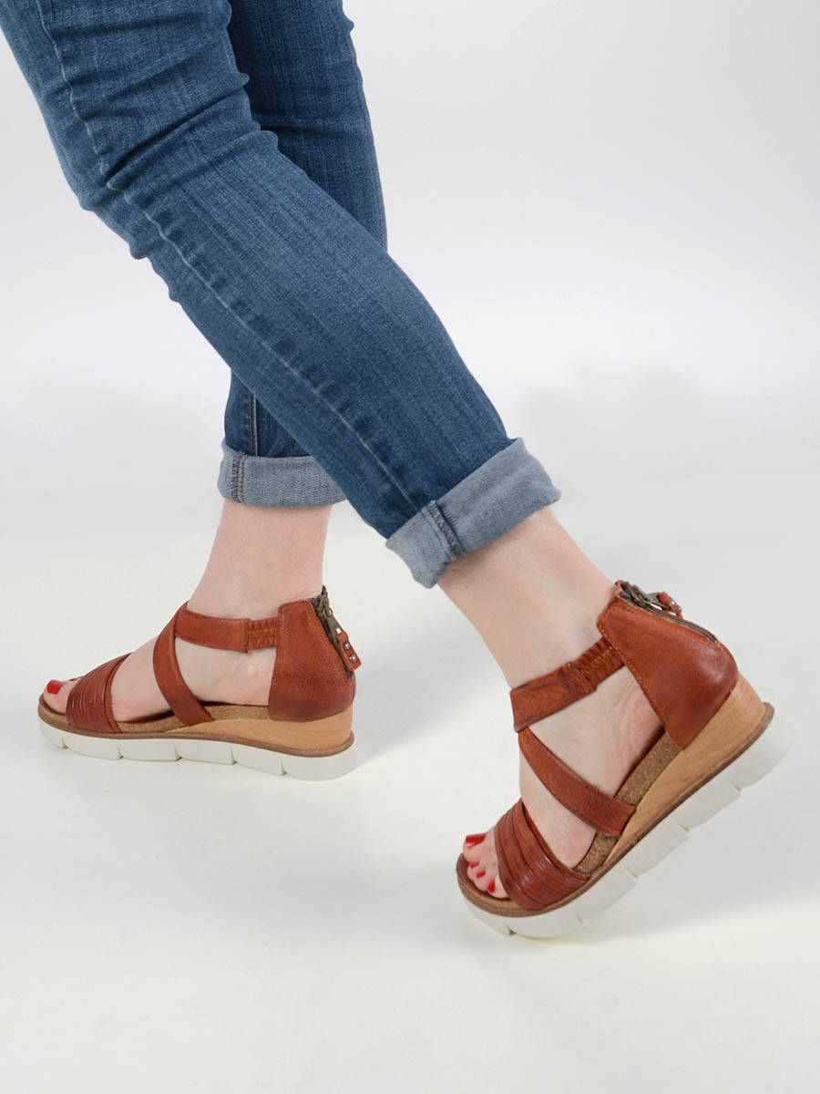 MJUS Dames Sleehak Sandalen in Geel online kopen