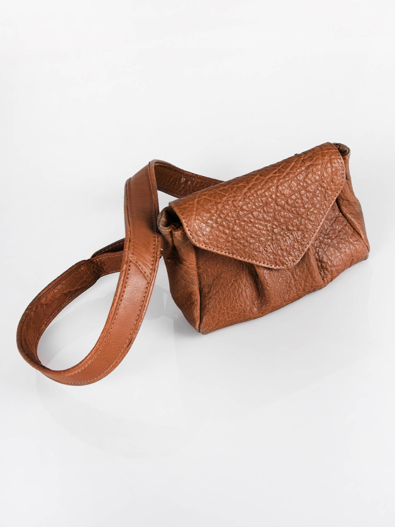 LaSacoche S Naturel - sac bandoulière cuir femme Marron