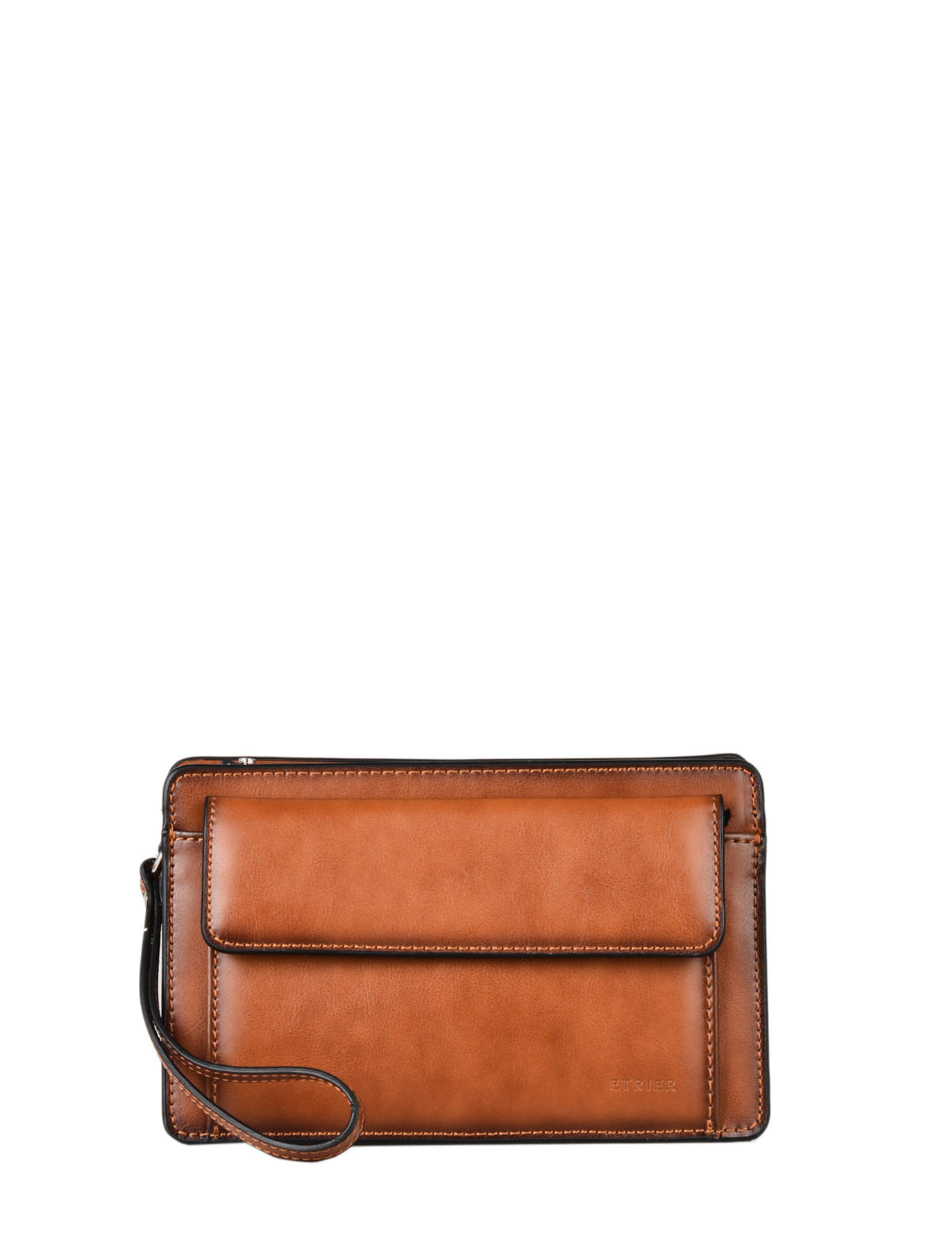 Pochette homme 2 compartiments cuir ETRIER