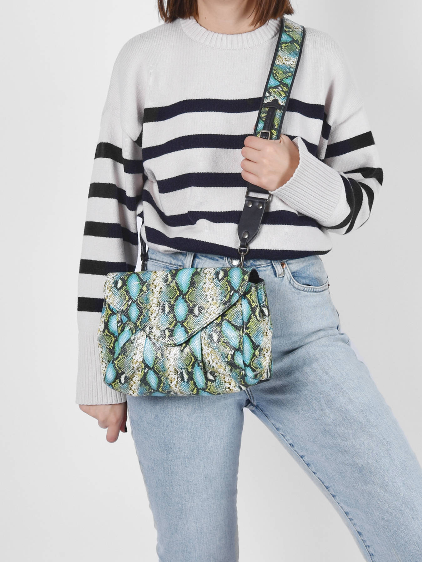 sac bandoulière python