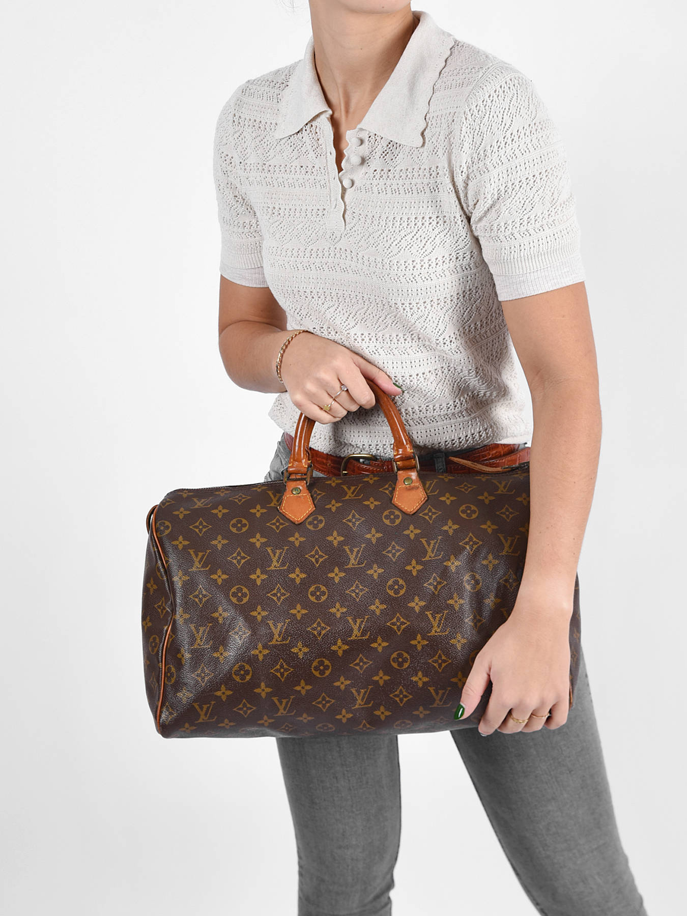 Cirkel kalmeren Dek de tafel Handtassen Brand Connection Louis vuitton SPEEDY.40.AB op edisac.be