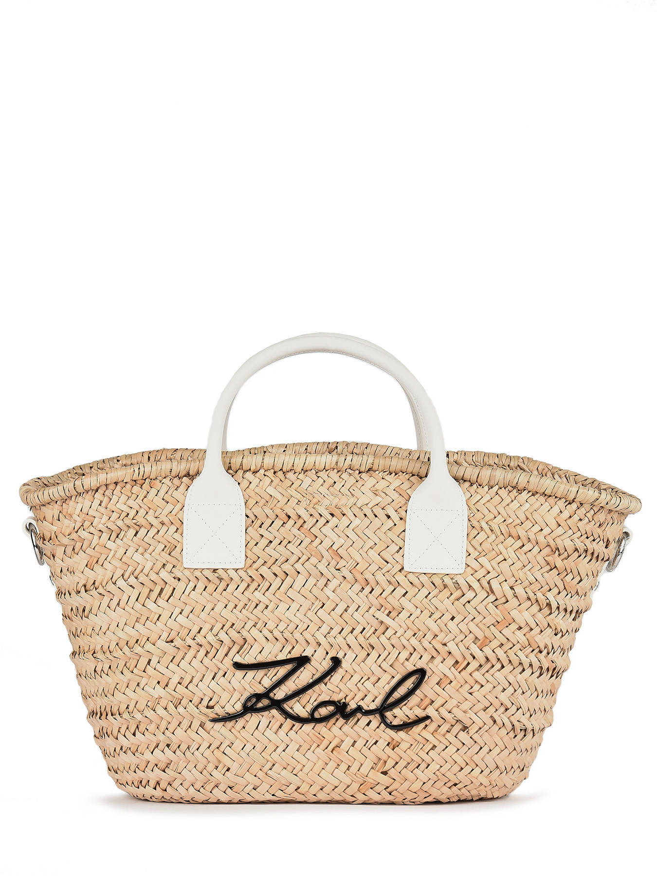 Sac à Main Karl Lagerfeld Vintage En Cuir Bleu - Taille Moyenne, épaule 90 Cm - Occasion Très Bon état