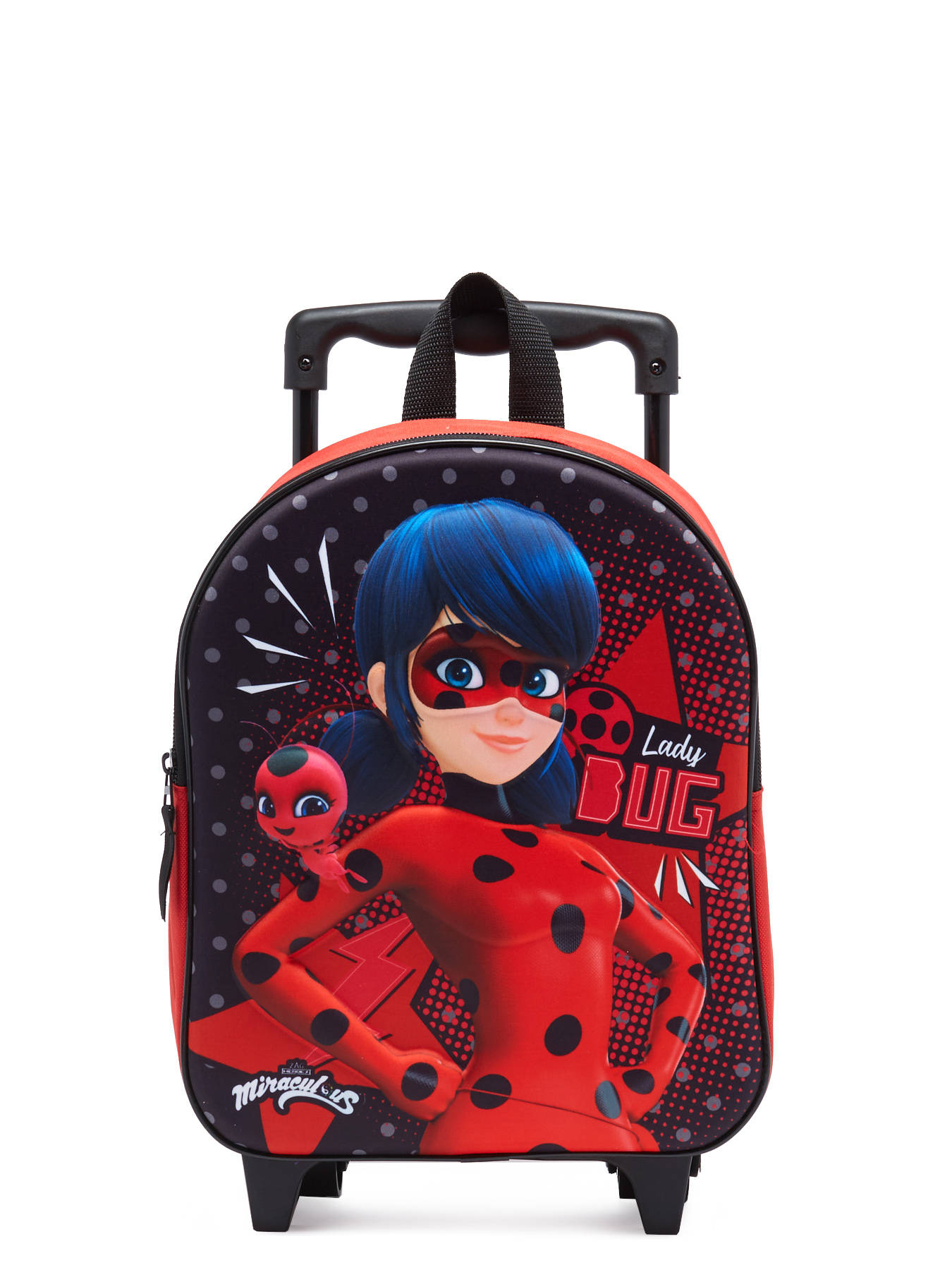 Miraculous Sac A Main Lady Bug +/-27 CM pour Enfant Fille, Rouge