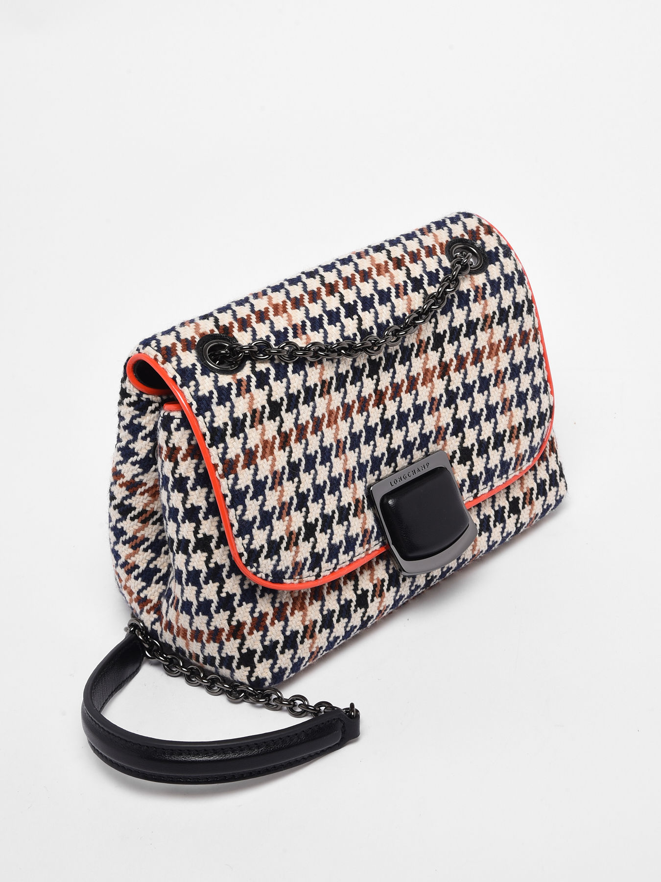 Cross body tas Longchamp Brioche pied de poule 10130HBO op edisac.be