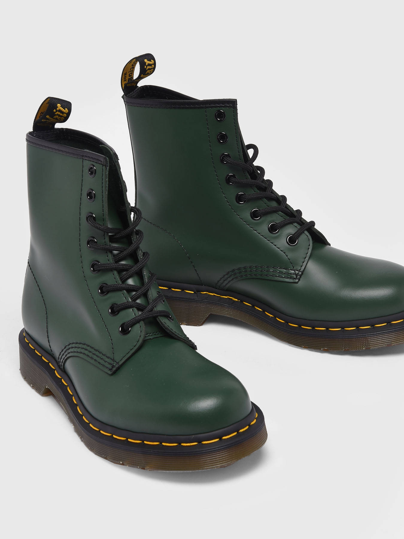 Enkellaarsjes/bottines Dr Martens Unisex 1460 Green Smooth op edisac.be