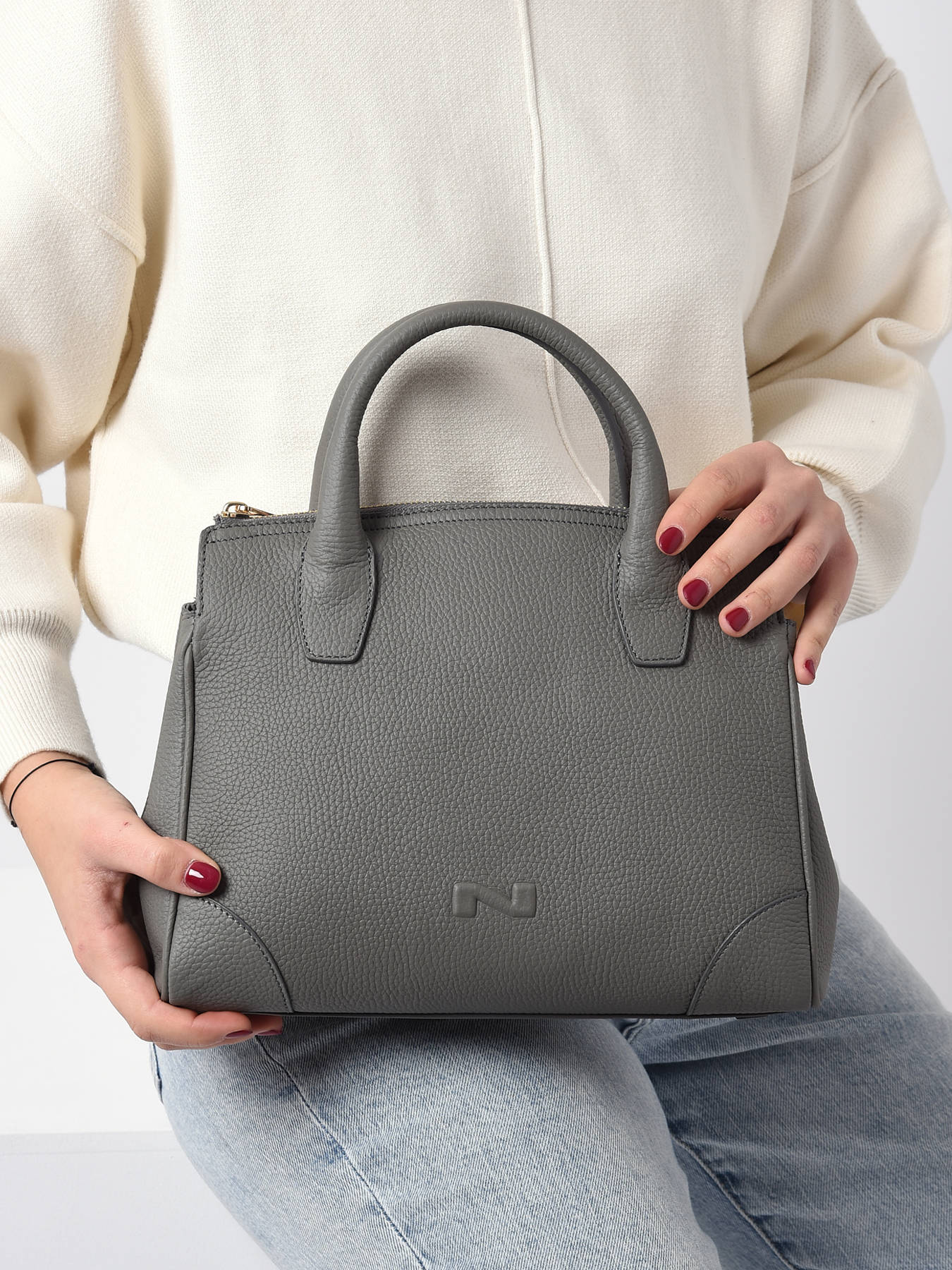 nathan handtas zwart