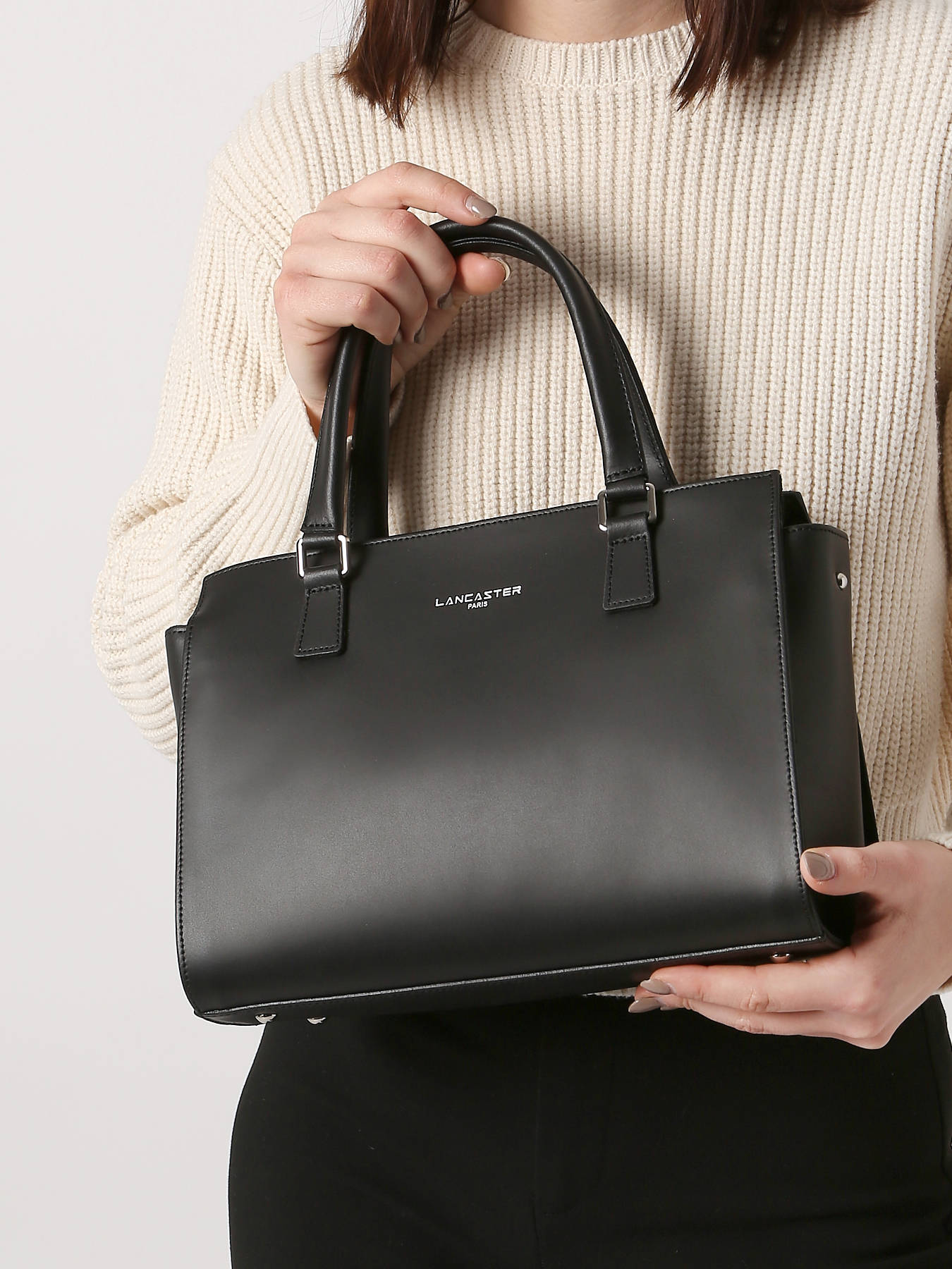 Lancaster Mallette Ordinateur Femme Cuir Sac A Main Lancaster