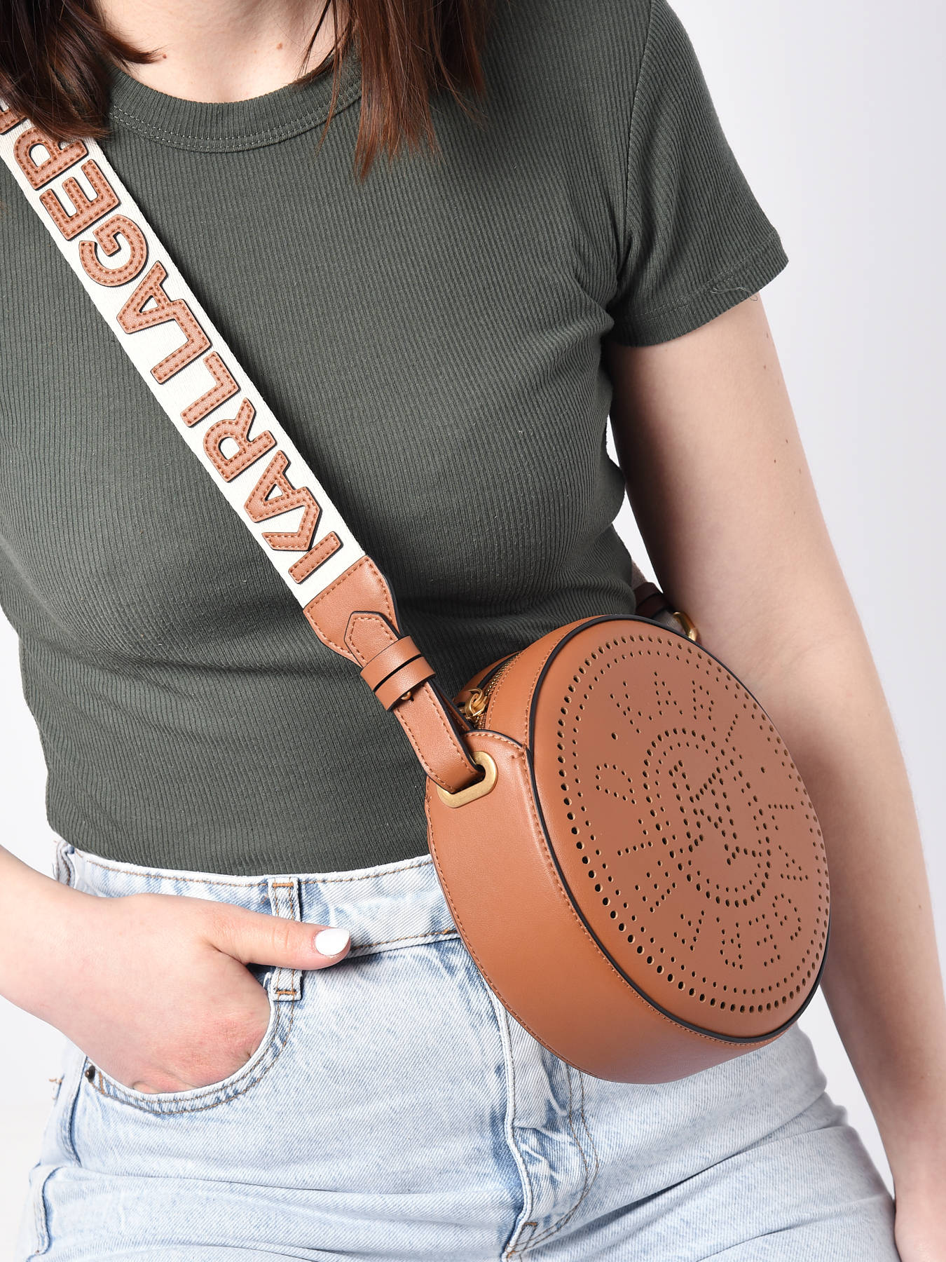 einde Mentor Zuidwest Crossbody tassen Karl Lagerfeld K circle ROUND CROSSBODY op edisac.be