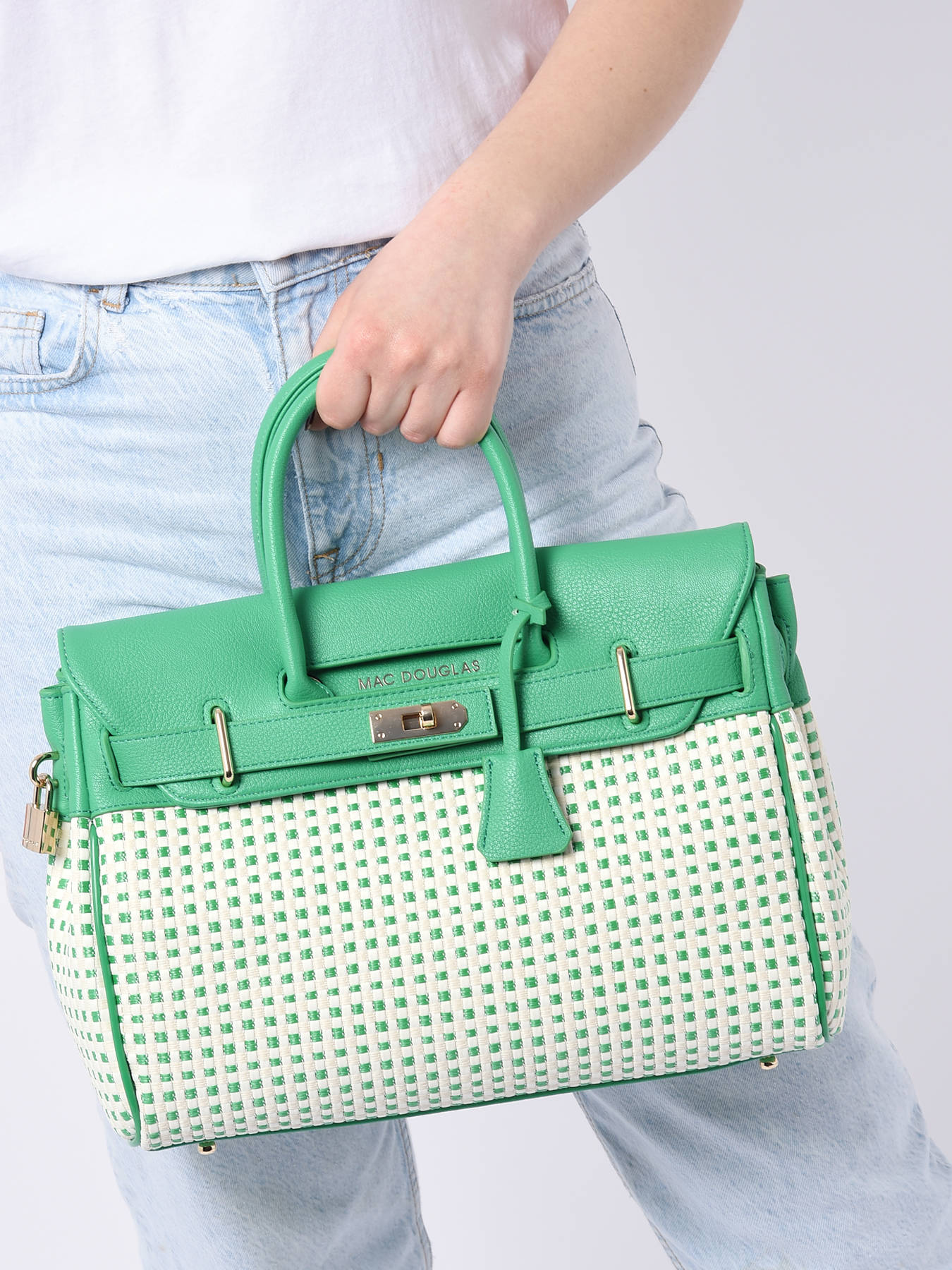 Sac à Main En Cuir Vert Mac Douglas - Bandoulière Pour Femme, Occasion