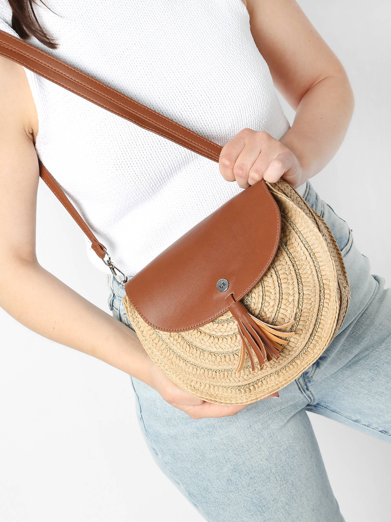 Chanel Sac BandouliÃ¨re Rond Cuir Bag Bugatti Sac BandouliÃ¨re Sac