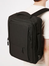 Sac  Dos 2 Compartiments + Pc 15" Miniprix Noir fac 1129-vue-porte