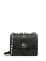 Sac Bandoulire Greenwich Cuir Michael kors Noir greenwich T1SGRC1L