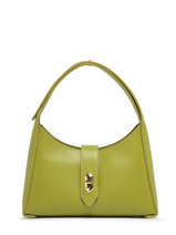 Sac Port� �paule Foulonne Double Cuir Lancaster Vert foulonne double 60