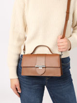 Sac Bandoulire Paris Ily Cuir Lancaster Marron paris ily 10-vue-porte