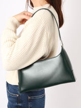 Sac Baguette Suave Cuir Lancaster Vert suave ace 20-vue-porte