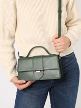 Sac Bandoulire Ily Cuir Lancaster Vert ily 10-vue-porte