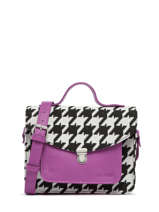 Sac Bandoulire Mademoiselle George Alligator Cuir Paul marius Violet allure GEORGALL