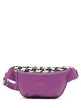Sac Banane Alligator Cuir Paul marius Violet allure BANANALL