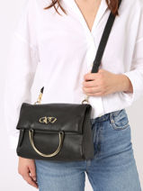 Sac Bandoulire Jumping Cuir Etrier Noir jumping - EJUM051S-vue-porte