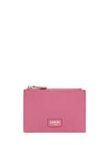 Porte-cartes Zipp L Ninon Cuir Lancel Rose ninon A10537