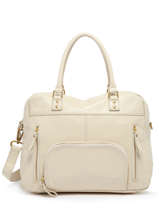 Sac Macy Cuir Nat et nin Beige vintage MACY