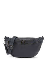 Sac Banane Milano Bleu caviar CA23066