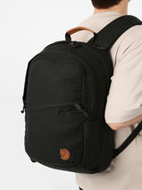 Rugzak 2 Compartimenten Met 13" Laptopvak Fjallraven Zwart raven 23344-vue-porte