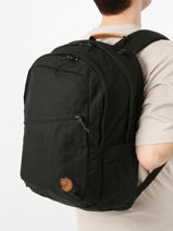 Sac  Dos 2 Compartiments + Pc 15" Fjallraven Noir raven 23345-vue-porte