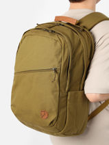 Sac  Dos 2 Compartiments + Pc 15" Fjallraven Vert raven 23345-vue-porte