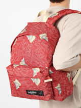 Sac  Dos 1 Compartiment Eastpak Rouge van gogh A5BG4VAN-vue-porte