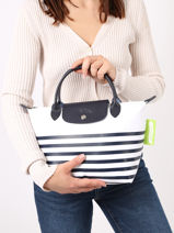 Longchamp Le pliage marinire Sac port main Multicolore-vue-porte
