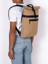 Rugzak 1 Compartiment Met 16" Laptopvak Ucon acrobatics Bruin backpack NIKLAS-vue-porte